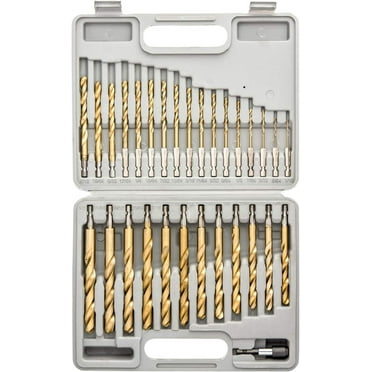 Cle-Line Cobalt M42 Hex Shank Drill Bit Set – 29 Piece – 1/16 To 1/2 – Jobber Length – Made In USA