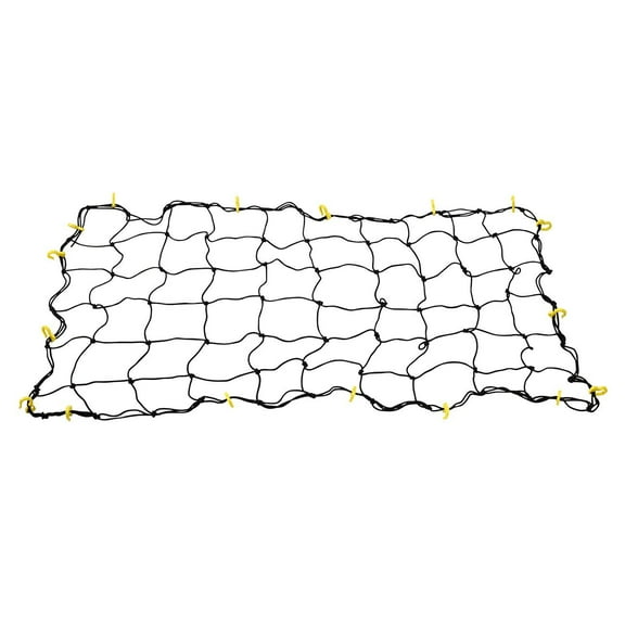 TOOLUXE 50969L Adjustable Cargo Net | 3 x 5 | 36 x 60 | Bungee Net | 16 Sturdy Nylon Hooks | Ideal for Load Hauling, Moving and Camping | Tailgate, Bike Racks, Load Securing