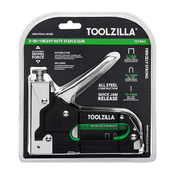 TOOLZILLA Heavy Duty Staple Gun, 600 Piece