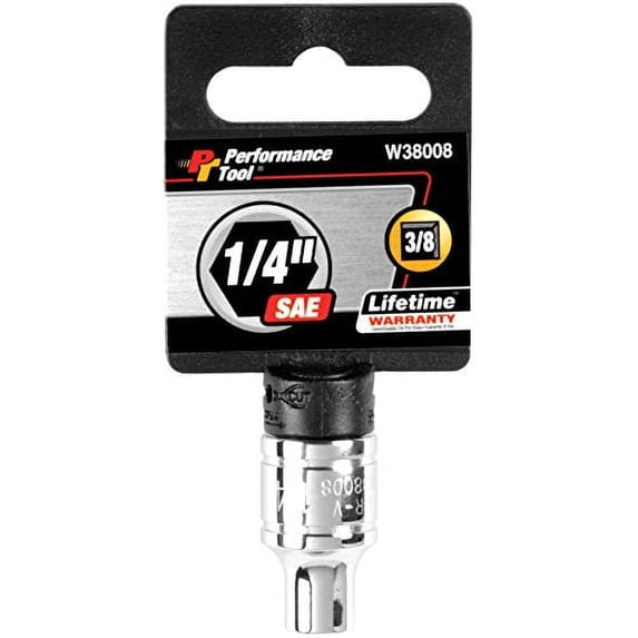 Wilmar W38008 3/8" Drive 6-Point Socket, 1/4"