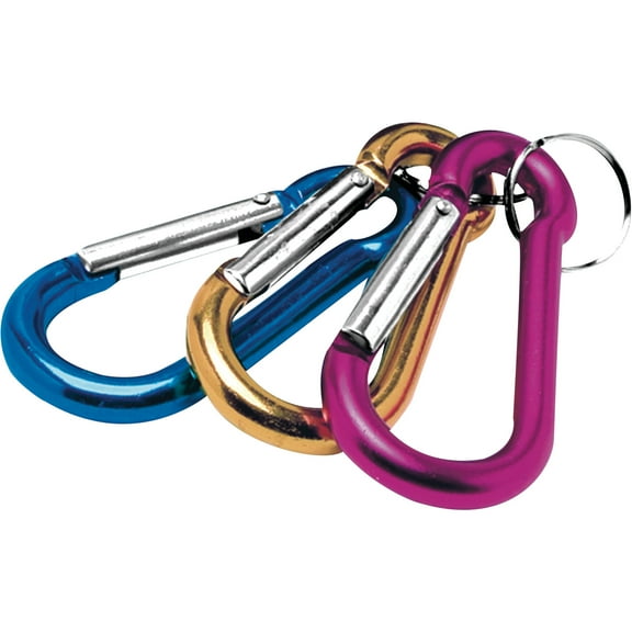 Performance Tool W3203 Anodized Aluminum Carabiner Set - Assorted Colors