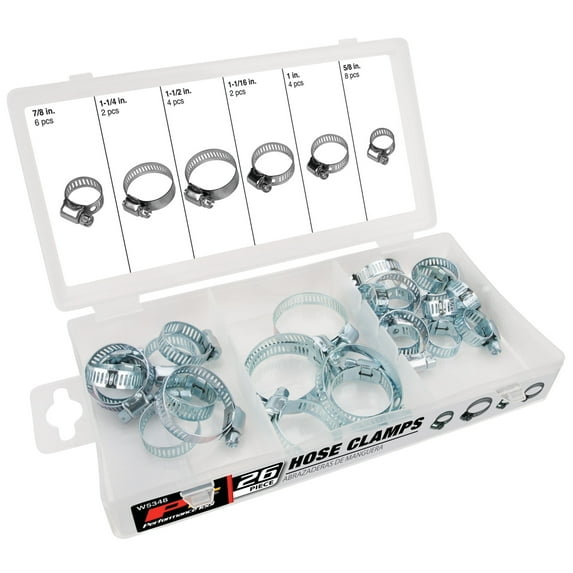 Performance Tool W5348 26-Piece Hose Clamp Assortment