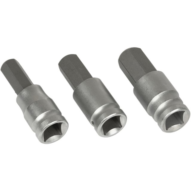 Performance Tool W86023 Chrome Vanadium Steel Metric Hex Bit Socket Set, 3-Piece, Heat Treated, Lifetime Warranty