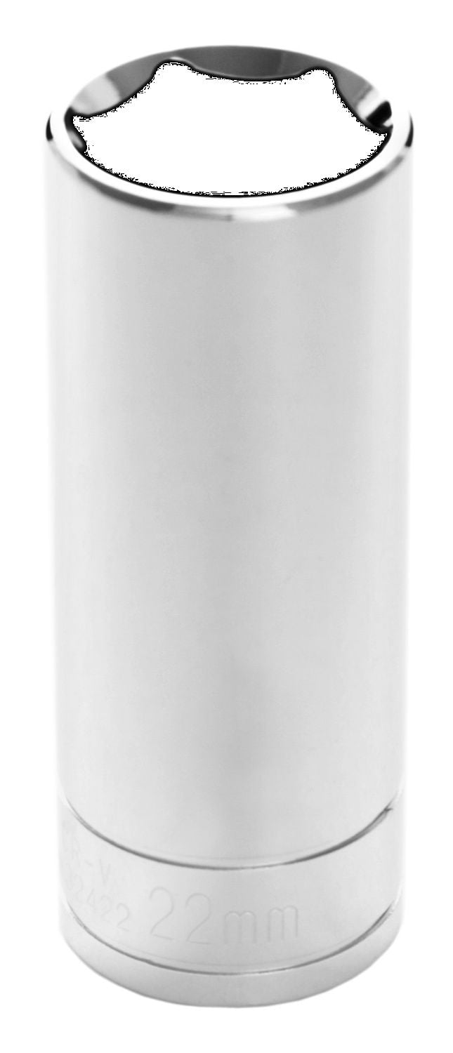Performance Tool W32422 1/2 Drive 22mm 6Point Deep Wall Socket, 1 Pack