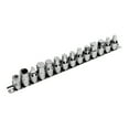 thumbnail image 1 of Performance Tool W54287 15-Piece Drain Plug Socket Set, Storage Rail, Silver, 1 of 6