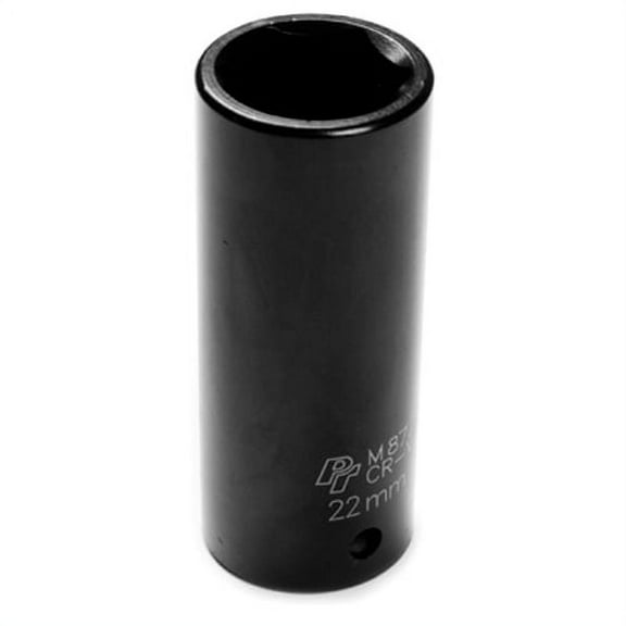 Performance Tool M872 1/2 Drive 6pt Impact Socket, 22mm