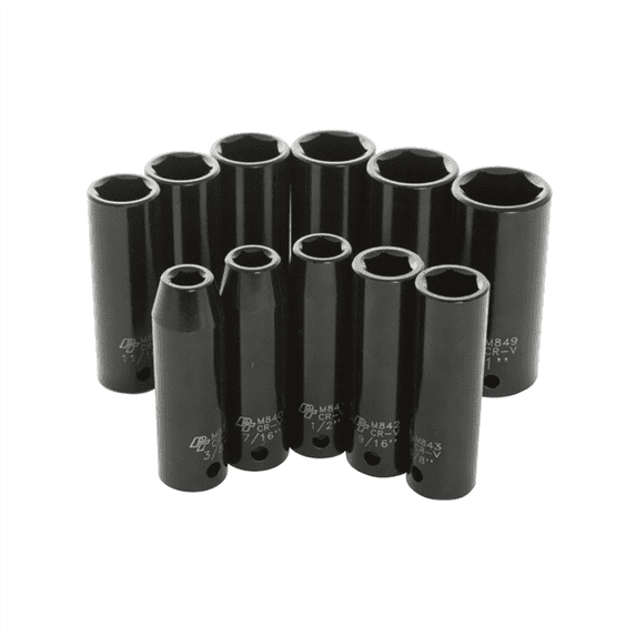 Wilmar Corp. / Performance Tool 11 Piece 1/2" Drive SAE DW Impact Socket Set