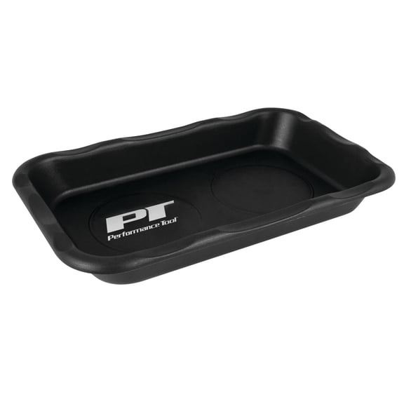 Performance Tool W1285 Large Magnetic Nut & Bolt Tray for Garages and Workshops, Black, 6-Inch x 10-Inch