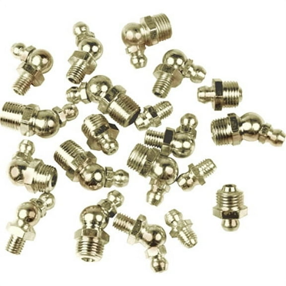 Performance Tool W54243 10-Pack 1/8" NPT 90-Degree Grease Fittings for Lubrication and Maintenance