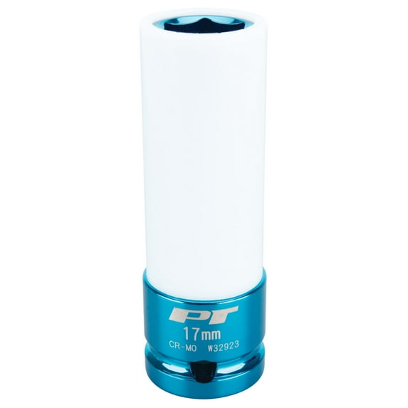 Performance Tool W32923 Performance Tool 1/2-Inch Impact Drive 17mm Thin Wall Socket , Blue