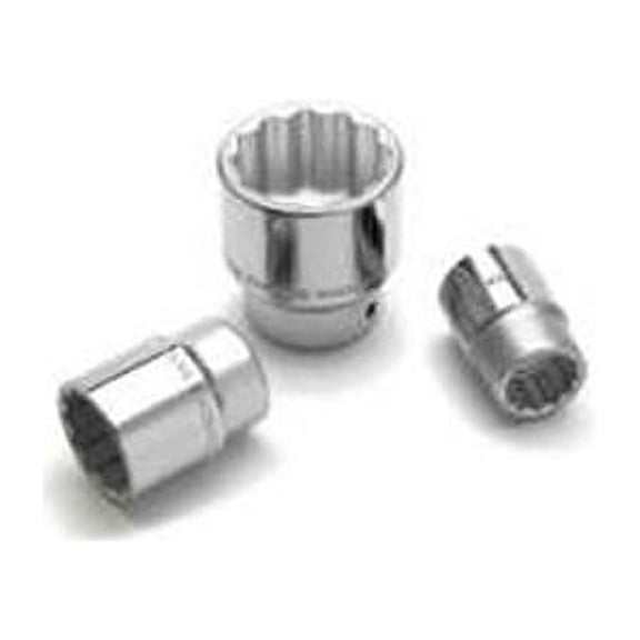 Performance Tool W34542 Chrome Socket, 3/4 Drive, 1-5/16", 12 Point, Shallow
