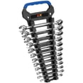 thumbnail image 1 of Performance Tool W30642 12pc Metric Combo Ratcheting Wrench Set | Premium Drop Forged Chrome Vanadium Steel | Corrosion Resistant Finish | Sizes: 8 to 19mm, Black, 1 of 3