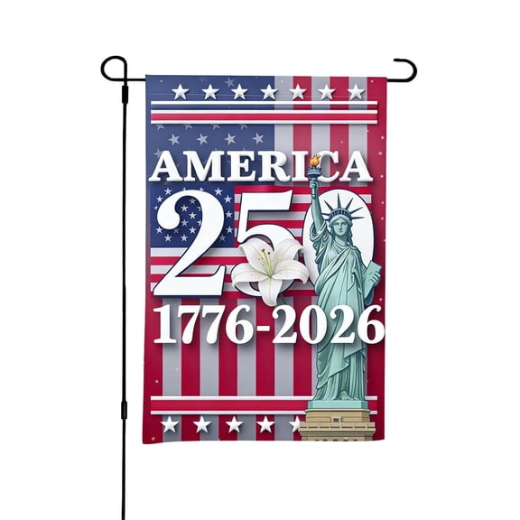 TOOME American Flag 12x18 Inches, USA 250th Anniversary Commemorative Flag (1776-2026), Heavy Duty Polyester with Embroidered Stars & Sewn Stripes, Fade Resistant US Flag for Yard & House