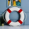 thumbnail image 1 of TOOPOOT 14 Inch Throwable Life Preserver Ring - Durable Foam Buoy for Swimming Pool Safety & Rescue, Emergency Flotation, Wall Decor Lifeguard, 1 of 6