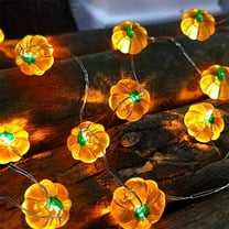 TOOPOOT Cute Pumpkin String Lights Fall Pumpkin Fairy Lights Battery Operated for Thanksgiving and Halloween Indoor Decorations