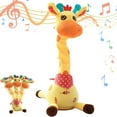 thumbnail image 1 of TOOPOOT Dancing Giraffe Toy Stuffed Plush – Sings, dances, mimics voice, adjustable volume, safe short plush, ideal for 1-3 year olds (1PC), 1 of 7