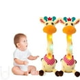 thumbnail image 1 of TOOPOOT Musical Giraffe – Energetic dance, 10 songs, voice imitation, adjustable volume, short plush, 1-3 year olds play (2PC), 1 of 8
