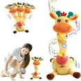 thumbnail image 1 of TOOPOOT Musical Giraffe Toy – 10 children's songs, 15s recording, adjustable volume, soft short plush, gift for 1-3 toddlers (1PC), 1 of 8