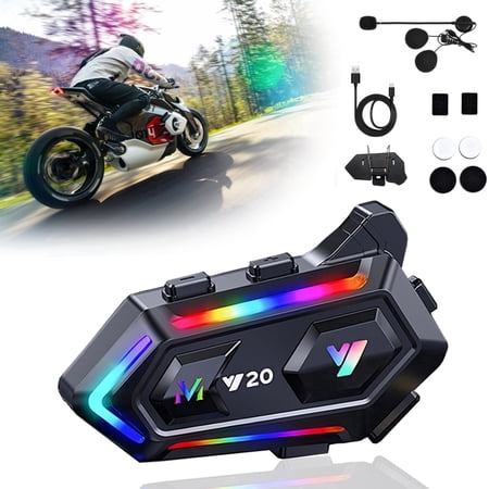 TOOPOWER Motorcycle Helmet Headset Wireless Bluetooth 5.3 Headphone Speaker
