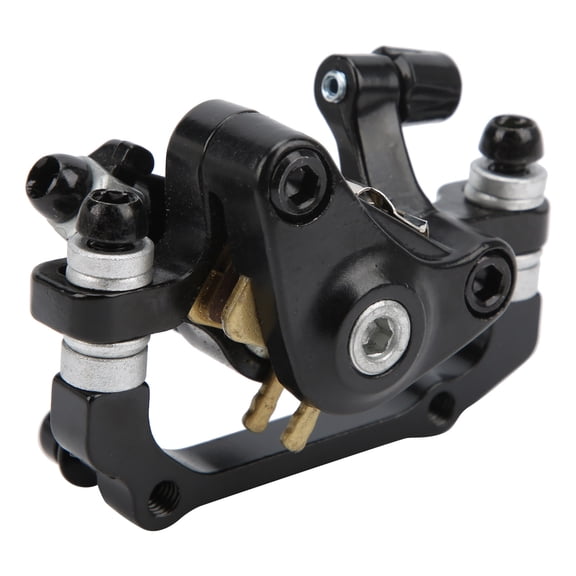 TOOPRE Universal Mountain Bike Disc Brake Caliper Front Rear Aluminium Alloy Die Casting Accessory (F180 R160) - Black - 5.9 inches / 15 cm