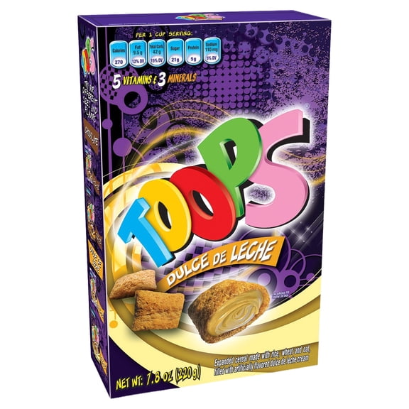 TOOPS Dulce De Leche Flavor Cereal, 7.8 Ounce (220 Grams) (12 Pack)