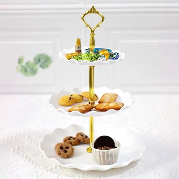 TOOPTY 3 Tier Fruit Tray for Party/Wedding/Ktv/Living Room, Serving Platters for Veggie, Fruit, Dessert