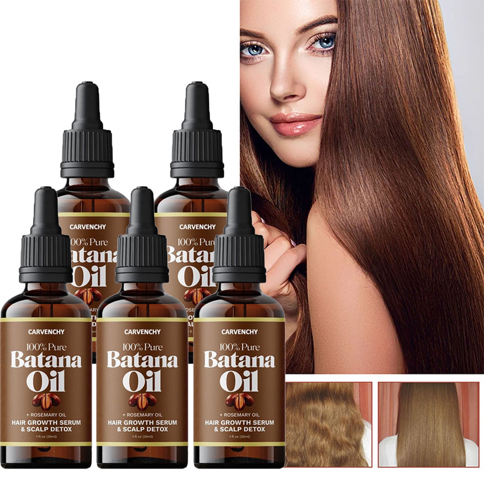 TOOPTY Batana Oil with Rosemary for Hair Growth, Nourish Scalp 