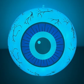 16'' Inflatable Eye Ball LED Eyeball Light Up Remote Control Halloween Decor.
