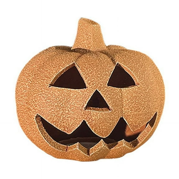 TOOPTY Halloween Pumpkins Fire Pits, Reusable Fireproof Ceramic Pumpkin Fire Stones for Bonfire, Fireplace, and Outdoor Halloween Decorations with Realistic Look,yellow