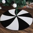 thumbnail image 1 of TOOPTY Halloween Tree Skirt, Black Christmas Tree Decor with Winter Snowflake Pattern, Soft Holiday Tree Ornaments for Seasonal Display, 1 of 7