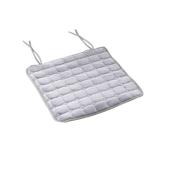 TOOPTY Memory Foam Seat Cushion 17x17 Inches, Non-Slip Chair Pad with Flannel Cover for Office and Dining Chairs