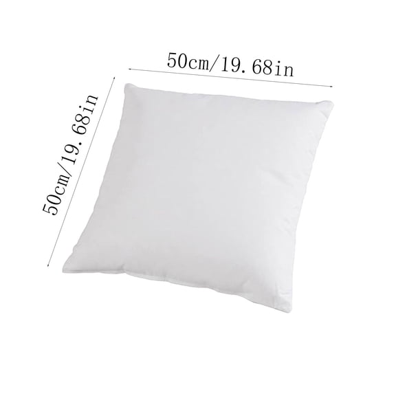TOOPTY Pillow Inserts Soft, Throw Pillow Insert Premium Stuffer Sham Square Form for Decorative Cushion Bed Couch Sofa Chair,50*50cm,White