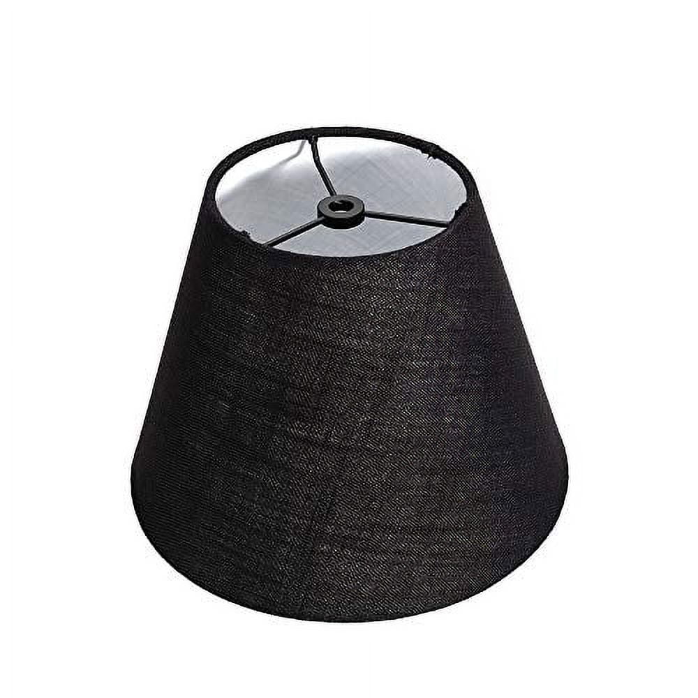 TOOTOO STAR Barrel Black Small Lamp Shade for Table Lamps Replacement, Inch,Fabric Cloth, Spider