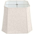 thumbnail image 1 of TOOTOO STAR Square Linen Shade, (10 x 10) ‘x(13 x 13) “x10.5” Spider Replacement Harp Lampshade, 1 of 6
