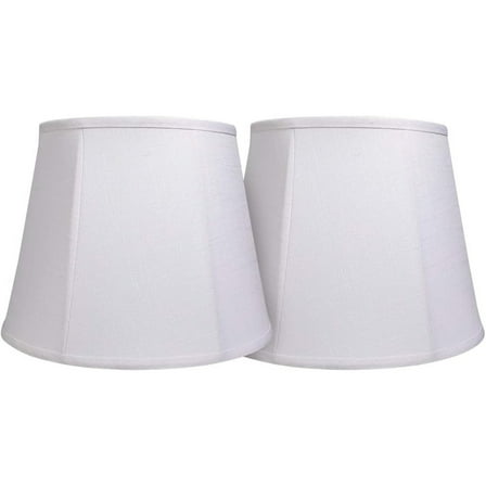 TOOTOO STAR White Lamp Shade Set of 2, 10 x 14 x 10 inch Decorative Linen Shade