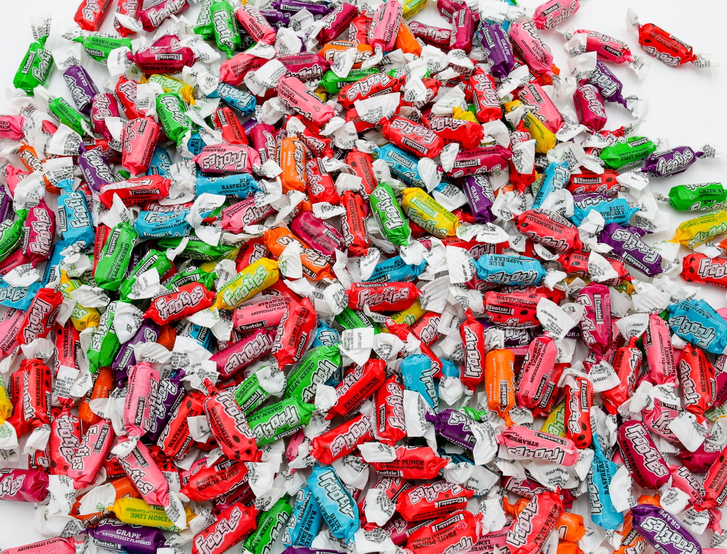 TOOTSIE FROOTIES Candy 5 lb Assorted 10 Flavors Tootsie Rolls Bulk Bag Individually Wrapped Taffy Fruit Chews Gluten Peanut Free Ultimate