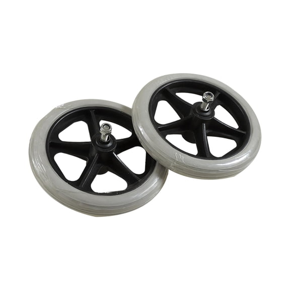 TOOYFUL 2 Pieces Replacement Wheelchair Wheels Front Wheelchair Wheel for Wheelchair 6inch