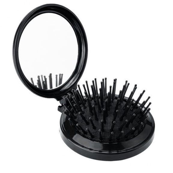 TOOYFUL 2X Round Ball Tipped Hair Comb W/ Mirror Anti Massage Comb
