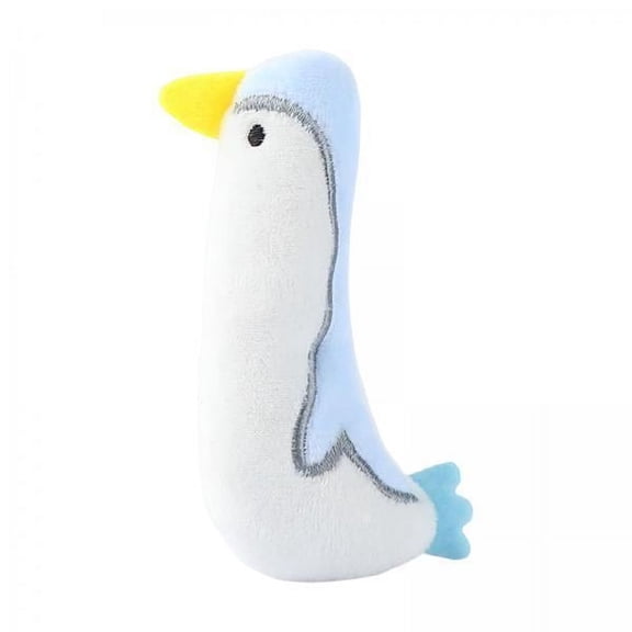 TOOYFUL 2xCat Catnip Toy Gift Kitten Interactive Plush Toy Bite Resistant Chewing Toy White Duck 12cm