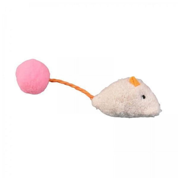 TOOYFUL 2xInteractive Mouse Cat Toy Cat Mice Toys Teaser for Cats and Kitten Training Pink