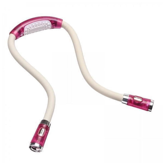 TOOYFUL 2xLed Lamp Neck Light Led Flash Light Long Lasting for Knitting Pink 2 Pcs