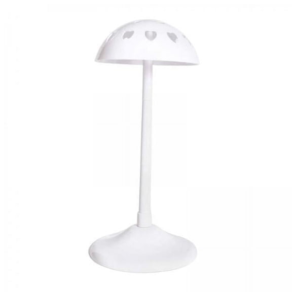 TOOYFUL 2xPP Hat Display Stand Adjustable Height for Hairdresser Barber White