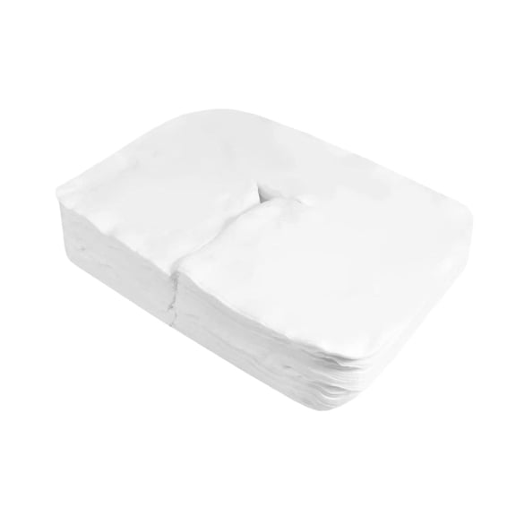 TOOYFUL 300 Pieces Disposable Face Cradle Covers,Face Rest Covers,Soft,Nonwoven,Flat Face Rest Cover for SPA Salon Bed Massage Chairs