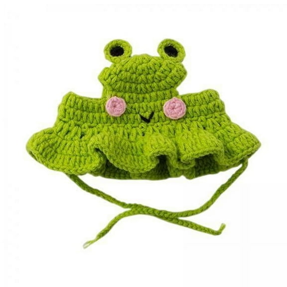 TOOYFUL 4x Hand Knitted Cat Hat Cartoon Cute Headwear Halloween Party Costume