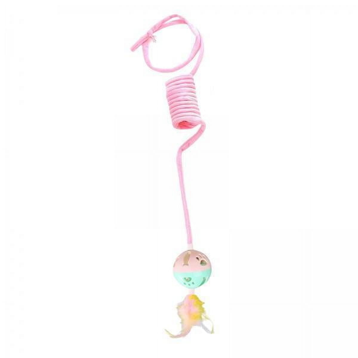 TOOYFUL 5x Cat Kitten Toy, Exercise Fuzzy Balls Indoor Elastic Rope Pet Supplies Cat Toy Flexible Rope Amusement Retractable