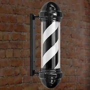 TOOYFUL Barber Pole Light Salon LED Sign, Waterproof Rotating Stripes Light Hair Salon Open Sign, Save Energy Lamp for Outside Indoor 60cmx23cmx30cm