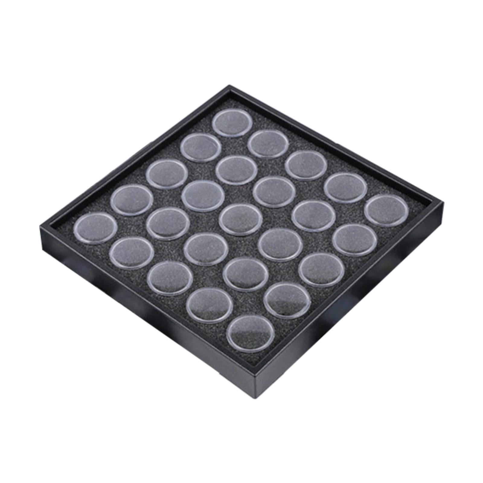TOOYFUL Bead Organizer Box Bead Storage Containers with Lids Transparent Case Small Nail Jewelry Storage Box for Jewelry DIY Supplies 25 Jars