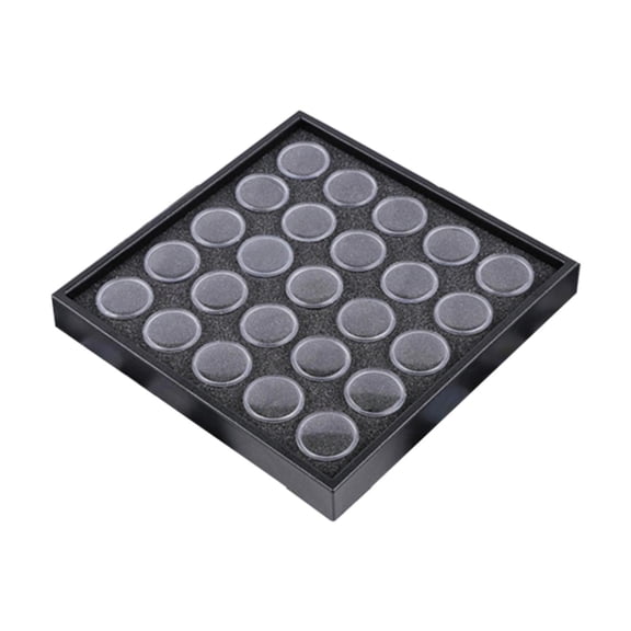 TOOYFUL Bead Organizer Box Bead Storage Containers with Lids Transparent Case Small Nail Jewelry Storage Box for Jewelry DIY Supplies 25 Jars