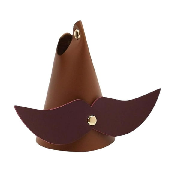 TOOYFUL Beard Shaped Glasses Stand Eyewear Display Stand Holder Eyeglass Holder Simple Sunglasses Holder Stand for Desk Light Brown