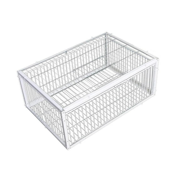 TOOYFUL Bird Cage, Animal Cage, Metal Wire Cage, Pigeon Stable, Automatic Pigeon Collection for Garages, Meat, Pigeons, Farms, Orchards, Chickens , 4 Entry